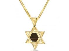 Collar con Estrella de David de 14k con nano escritura - Compraenisrael Gold Sterling Silver Star Of David Necklace, Gold Engraved Star Of David Necklace, Gold Star Of David Spiritual Necklace, 14k Gold Star Of David Necklace Engraved, 14k Yellow Gold Star Of David Necklace, Spiritual Yellow Gold Star Of David Necklace, Formal 14k Gold Star Of David Necklace, Yellow Gold Jewelry With Polished Finish, Star Of David, Engraved Yellow Gold Star Of David Jewelry