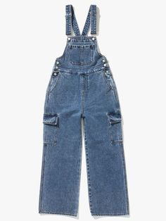 This is a modern and feminine overall pants by PLAC that is made out of high quality and sturdy fabric. With unique design detail and trendy mood, you can style it for your casual and young daily outfit.- Side cargo pockets detail- 13.5 oz cotton denim fabric- Non brush washing detail Casual Baggy Overalls, High Waist Denim Jumpsuit With Pockets, Wide Leg Overalls For Fall Workwear, High Rise Denim Jumpsuit With Pockets In Utility Style, Casual Overalls With Side Pockets, Utility High-waisted Jeans With Pockets, Utility Style High-waisted Jeans With Pockets, Utility High-waisted Jeans, Trendy Overall Pants With Pockets