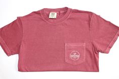 This Comfort Colors crewneck pocket t-shirt is embroidered with your custom logo on the pocket. 1. Please choose your design choice (see page about design choices).  2. Thread color (see chart). Pockets are sewn shut and not usable.   Please see size chart to determine the best size.  This listing is for 1 shirt.  Are you looking for an item that is not listed? Please send me a message and let's see if we can create your item!   Thank you for browsing my shop! Find us on Facebook! All items are made in a smoke-free and pet-free space. Solid Color Short Sleeve T-shirt With Pockets, Pink Cotton T-shirt With Pockets, Cotton T-shirt With Left Chest Pocket In Relaxed Fit, Relaxed Fit T-shirt With Left Chest Pocket, Relaxed Fit Cotton T-shirt With Chest Pocket, Casual Relaxed Fit T-shirt With Left Chest Pocket, Casual Short Sleeve T-shirt With Chest Pocket, Relaxed Fit Short Sleeve Top With Chest Pocket, Cotton T-shirt With Side Pockets And Crew Neck