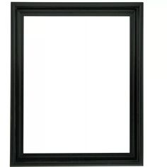 an empty black frame on a white background