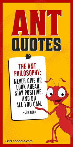 an ant is pointing at the sign that says, i am not saying anything you can do