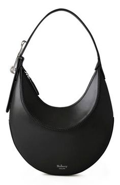 The label's Pimlico hardware—an oversized reimagining of the Riders Lock–details the shoulder strap of this structured hobo crafted from smooth, firm leather. Top zip closure Adjustable shoulder strap Interior wall pocket Leather Imported Designer Handbags Luxury Hobo Shoulder Bag With Gunmetal Hardware, Evening Hobo Shoulder Bag With Gunmetal Hardware, Designer Hobo Bag With Detachable Strap And Round Handle, Luxury Shoulder Bag With Silver-tone Hardware And Round Handle, Luxury Evening Hobo Bag With Silver-tone Hardware, Leather Hobo Bag With Top Handle And Gunmetal Hardware, Elegant Hobo Bag With Gunmetal Hardware For Evening, Designer Hobo Bag With Branded Hardware, Designer Hobo Bag With Top Handle And Branded Hardware