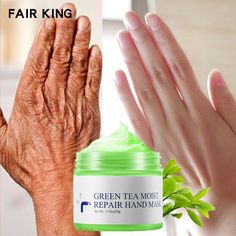 Green Tea Lock Water Repair Hand Mask Nourish Moisturizing Whitening Anti Aging Hand Cream, Anti Aging Hands, Hand Mask, Skin Hand, Essential Oils For Skin, Skin Care Wrinkles, Hand Wax, Skin Remedies, Skin Care Cream