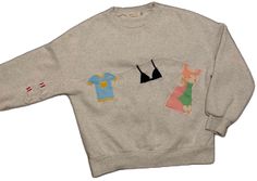 Relaxed Fit Patchwork Crew Neck Sweatshirt, Cotton Sweatshirt With Patchwork In Relaxed Fit, Oversized Cotton Patchwork Sweater, Spring Crew Top With Embroidered Logo, Embroidered Oversized Tops For Loungewear, Oversized Embroidered Tops For Loungewear, Oversized Patchwork Cotton Sweatshirt, Cotton Patchwork Crew Neck Sweatshirt, Cotton Patchwork Sweatshirt With Crew Neck