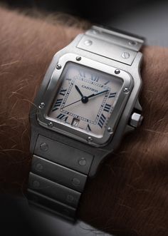 Watch Trends, Cartier Santos, Watch Lover, Dress Watch, Audemars Piguet, Backyard Ideas, Old Money, Watch Design