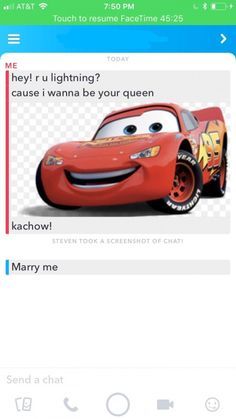 an iphone screen with the caption for cars