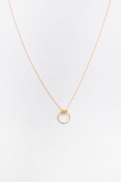 Gold plated necklace Large brushed ring Triple jump ring Approximate length 16" Everyday Hoop Jewelry With Adjustable Chain, Hoop Jewelry With Adjustable Chain For Everyday, Circle Jewelry With Adjustable Chain For Everyday, Adjustable Circle Necklaces For Everyday, Everyday Adjustable Circular Necklaces, Adjustable Circle Chain Jewelry For Everyday, Gold Circular Metal Ring Jewelry, Everyday Metal Open Circle Ring, Elegant Round Necklaces With Metal Ring