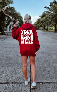 "INSTANT DOWNLOAD  ♥ DETAILS ♥ - This image is for the Gildan 18500 Red Unisex Hoodie - You will receive a high resolution digital image free of branding    (will not include the \"Your Design Here\" text or watermark) - Model is wearing size XL - Image Size: 1955 x 3126 Pixel ♥ KEEP IN MIND ♥ - You may use these images for personal and commercial use only. No additional license required. - You may not resell or share this image in any way." Red Oversized Hoodie With Crew Neck, Oversized Red Crew Neck Hoodie, Red Oversized Crew Neck Hoodie, Red Relaxed Fit Hoodie With Crew Neck, Red Relaxed Fit Hoodie With Letter Print, Red Crew Neck Hoodie With Letter Print, Red Letter Print Crew Neck Hoodie, Oversized Red Hoodie With Letter Print, Red Hoodie With Letter Print For College