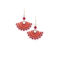 "I created this red dangle earring by hand, using Swarovski beads 3mm, Miyuki round seed beads, Miyuki Delica beads, and 14k goldfilled ear-wire Feminine, striking and full of presence * Measurements: Earring length: 1.57\" (4cm) Fan element diameter: 1.18\" (3cm) * The earrings will come beautifully packaged for a gift. * For other dangle earrings: https://www.etsy.com/shop/LioraBJewelry/items?section_id=16311270 * my shop: https://www.etsy.com/shop/LioraBJewelry * Shop Policies: https://www.et Red Dangle Jewelry With Bead Caps, Gift Red Beaded Earrings With Bead Caps, Red Dangle Earrings With Tiny Beads, Red Drop Earrings With Tiny Beads, Red Jewelry With Bead Caps, Red Beaded Dangle Earrings With Tiny Beads, Red Dangle Beaded Earrings With Tiny Beads, Red Beaded Drop Earrings, Red Round Beaded Earrings For Festive Occasions