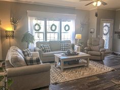 the living room is clean and ready to be used for christmas decorations on the windowsill