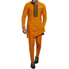 African Men Clothe Dashiki Long Sleeve 2pc Set Traditional For Men Trip Clothing Outfit Set Riche Male Shirt Pants Suits Wedding - Bekro's ART Traditional Clothes For Men, Suit Wedding Dress, Mens Traditional Wear, Model Chic, Dashiki For Men, Printed Hoodie Men, Hoodies Men Style, Traditional Outfit, Slim Suit