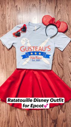 Epcot Outfit Ideas, Disney Fashion Outfits, Disneyland Dress, Epcot Outfit, Ratatouille Disney, Disney Park Outfit, Disney Bound Outfits Casual, Run Disney Costumes, Disney Themed Outfits