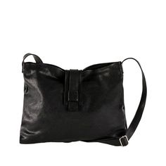 Gemelba Black - Vachetta Leather Crossbody Bag | MIRTA Modern Crossbody Satchel With Leather Lining, Soft Leather Travel Flap Pouch Bag, Soft Leather Shoulder Flap Bag, Soft Leather Travel Pouch Flap Bag, Everyday Soft Leather Shoulder Flap Bag, Everyday Soft Leather Flap Shoulder Bag, Soft Leather Pouch Flap Bag For Travel, Travel Soft Leather Pouch Flap Bag, Modern Flap Bag With Leather Lining