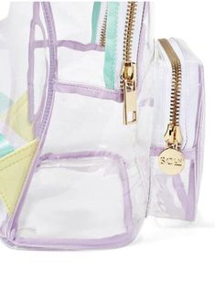 Stoney Clover Lane x Target Clear/Lavender Transparent Backpack Bag NWT Ltd Ed | eBay Cute Clear Backpacks For School, Stoney Clover Target Backpack, Clear School Bags With Zipper Pouch, Purple Rectangular Bag With Clear Strap, Clear Standard Backpack For Travel, Clear Backpack With Clear Strap, Clear Zipper Closure Pouch Bag, Trendy Clear Standard Backpack, Clear Rectangular Backpack For Daily Use