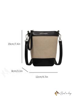 BirdinBag - Stylish Adjustable Crossbody Bag with Letter Print - Perfect for Girls Canvas Letters, Stylish Letters, Block Style, Word Wrap, Bag Bag, Square Bag, Phone Bag, Letter Print, Polyester Material