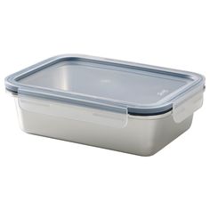 a plastic container with a clear lid