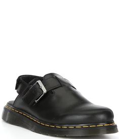 Dr. Martens Men's Jorge II Leather Slingback Clogs | Dillard's Closed Toe Clogs With Stitched Sole For Work, Leather Slip-on Clogs With Buckle Closure, Leather Clogs With Stitched Sole And Closed Toe, Workwear Closed Toe Clogs With Leather Footbed, Workwear Clogs With Leather Footbed And Closed Toe, Closed Toe Leather Footbed Clogs For Work, Leather Footbed Closed Toe Clogs For Work, Classic Leather Slingback Mules, Leather Slingback Clogs With Buckle Closure