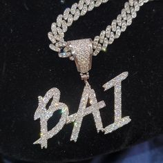 "Custom Icy Brush Letters Necklace,Personalized Name Pendant Necklace,Iced Out Nameplate Cuban Chain,Custom Jewelry,Perfect Gift for Women  🏅it is a trendy baguette letter cubic zircon  font letter pendants.made of brass and cubic zircon  stones, White color stones 🏅Each Piece Comes With Chain 🏅Each Piece Packed with Gift Box 🏅100% Made to Order Handmade item Materials: AAAA Cubic Zirconia Stones, Brass Can be personalized Length of Chain: 16\"/18\"/20\"/24\" 🏅Birthday gift for her*Elegant Customized Silver Cuban Link Jewelry, Gift Metal Chain Necklace With Iced Out Details, Gift Metal Chain Necklace Iced Out, Iced Out Metal Chain Necklace For Gifts, Gift Iced Out Metal Chain Necklace, Silver Name Necklace With Chain For Party, Silver Curb Chain Jewelry For Birthday, Silver Name Necklace With Cuban Link Curb Chain, Silver Chain Necklace For Birthday