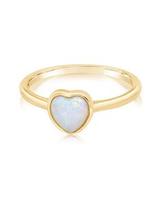 Australian opal heart shaped ring with gold band Opal Heart Ring, October Birthdays, October Baby, Opal Birthstone, Soft Spot, Australian Opal, Yellow Gold Ring, Engagement Ring Wedding Band, Dainty Ring