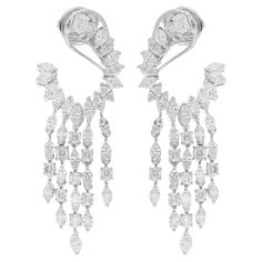 Luxury Marquise Diamond White Earrings, Platinum Diamond Earrings With Baguette Diamonds For Formal Events, Platinum Diamond Earrings With Baguette Diamonds For Formal Occasions, Platinum Diamond Earrings With Baguette Cut For Formal Occasions, Luxury Marquise Platinum Diamond Earrings, Luxury Diamond Earrings With Vvs Clarity For Formal Events, Formal Luxury Diamond Earrings With Vvs Clarity, Luxury Marquise Diamond Earrings For Formal Occasions, Marquise Single Cut Diamond Earrings For Formal Events