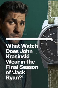 a watch with the words what watch does john krasskii wear in the final season of jack ryan?