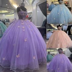 (eBay) Find many great new & used options and get the best deals for Princess Ball Gown Quinceanera Dresses Butterfly Flowers Prom Vestido De 15 Años at the best online prices at eBay! Free shipping for many products! Quinceanera Dresses Butterfly, Butterfly Quince Dress, Butterfly Quinceanera Dress, Butterfly Quince, Dresses Butterfly, Quinceanera Red, Ball Gown Quinceanera Dresses, Quince Dress, Princess Ball Gowns