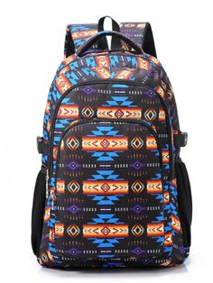 Comes with 3 pockets

1 pocket is padded, perfect for a laptop or tablet

Straps are adjustable

Comes directly from a Native American owned company Casual Outdoor Backpack With Laptop Sleeve, Casual Laptop Bag For Back To School, Casual Lightweight Laptop Backpack, Casual Laptop Backpack For Back To School, Casual Portable Laptop Backpack, Wild Rag, Southwestern Decorating, Western Home Decor, Men's Backpack