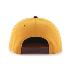 Cleveland Cavaliers 47 Brand Gold Sure Shot Two Tone Adjustable Snapback Hat Cap - Sporting Up Brown Snapback Fitted Hat For Sports Events, Brown Flat Bill Hat For Sports Events, Brown Flat Brim Hat For Sports Events, Brown Snapback Hat With Embroidered Logo And Flat Bill, Brown Snapback Hat With Embroidered Logo, Brown Flat Bill Baseball Cap For Sports Events, Sports Flat Bill Hat In Brown, Brown Flat Brim Baseball Cap For Sports, Brown Embroidered Snapback Hat