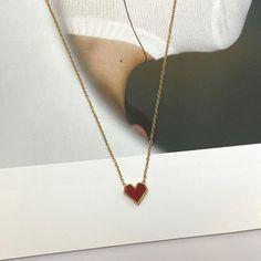 Love Heart Pendant Necklace for Women - Etsy Valentine's Day Clavicle Chain Pendant Necklace, Minimalist Red Heart Necklace, Valentine's Day Red Charm Necklace, Valentine's Day Clavicle Chain Necklace, Valentine's Day Rose Gold Heart Clavicle Necklace, Heart Pendant Necklace With Clavicle Chain For Valentine's Day, Valentine's Day Heart Pendant Clavicle Necklace, Heart Shaped Necklace For Valentine's Day, Heart-shaped Clavicle Chain Necklace For Valentine's Day