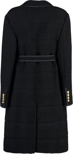 Step out in style and sophistication with our luxurious double-breasted wool coat. This timeless piece features a classic lapel collar and a coordinated waist belt for a flattering silhouette. The jacquard fabric lining adds a touch of elegance, while the back slit hem allows for easy movement. Crafted with a blend of 98% wool and 2% polyamide, this coat provides the perfect combination of warmth and style. Whether you're headed to the office or a night out on the town, our double-breasted wool Diaper Backpack, Jacquard Fabric, Casual Backpack, Lapel Collar, Black Coat, Wool Coat, Waist Belt, Timeless Pieces, Double Breasted