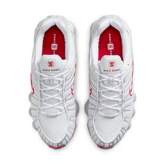 Nike Shox Tl, Red Details, Limited Edition Sneakers, Athletic Style, Nike Shox, Red Sneakers, Athletic Fashion, Yohji Yamamoto, Sport Sneakers