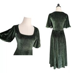 Baltic Born Midi Dress Velvet Puff Sleeve Holiday Cocktail Fancy Wedding Green S | eBay Fitted A-line Puff Sleeve Wedding Dress, Vintage Fitted Dress For Banquet, Puff Sleeve Evening Dress For Wedding, Fitted Puff Sleeve Evening Dress For Wedding, Green Puff Sleeve Dress For Wedding, Puff Sleeve Wedding Dress With Fitted Bodice, Fitted Empire Waist Dress For Banquet, Elegant Fitted Puff Sleeve Dress For Banquet, Elegant Puff Sleeve Dress With Fitted Bodice For Bridesmaids