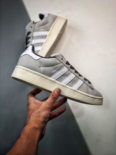 With its iconic three stripes and suede construction, the Adidas Campus is a sneaker that blends vintage athletic style with modern flair. Athletic Style, Adidas Campus, How To Measure, Athletic Fashion, To The End, Good Grips, Choose The Right, Adidas Shoes, Adidas Originals