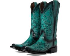 Corral Boots L2059 | Zappos.com Green Casual Boots With Snip Toe, Casual Green Boots With Snip Toe, Short Cowboy Boots, Gucci Boots, Girl Boots, Turquoise Grey, Corral Boots, Women Heels, Leather Cowboy Boots