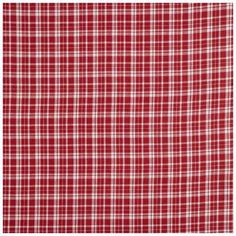 a red and white plaid fabric