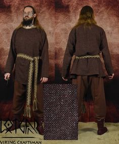 New wool Viking tunic ,machine sewn. Long Sleeve Brown Tunic For Fall, Brown Long Sleeve Tunic For Fall, Viking Tunic, Mens Costumes, Vikings, Poland, Beauty Book, Art Collection, Bathing Beauties