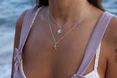 Immerse yourself in the beauty of the ocean with our enchanting Starfish Pendant! This exquisite pendant captures the essence of the sea, becoming the perfect accessory for any lover of the beach and bohemian style. Our pendant is part of our Beach Jewelry collection, designed to evoke the tranquility and beauty of the ocean. Made with high quality materials, this pendant is not only beautiful, but also durable, ideal to accompany you on all your summer adventures. This Marine Necklace is a unique piece of Ocean Jewelry, perfect for adding a touch of freshness and naturalness to any outfit. The starfish is a symbol of regeneration and guidance, making this pendant a meaningful and special amulet. Product characteristics: Material: 925 sterling silver (or other high quality material, specif Jewelry Ocean, Sea Necklace, Starfish Pendant, Ocean Jewelry, Silver Design, Summer Adventures, Pendant Design, Summer Jewelry, Style Gift