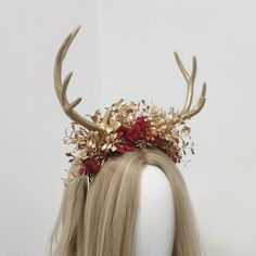 Acotar Couples, Birthday Moodboard, Elven Headpiece, Elf Tiara, Antler Crown, Fairy Headband, Antlers Headband, Nature Goddess, Fairy Wedding Dress