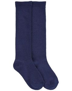 Perfect for school uniform or just a day of fun at home, these socks are comfy and cute. The no-skid grippers on the bottom keep them safe while they play! Comfortable Socks For Playtime In Winter, Comfortable Socks For Winter Playtime, Comfortable Winter Socks For Playtime, Comfortable Playtime Winter Socks, Casual Solid Socks For Stocking Stuffers, Casual Solid Color Socks For Stocking Stuffers, Casual Solid Color Socks, Soft Socks For Winter, Casual Footless Socks For Stocking Stuffer