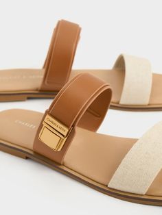 Cheap Cream Summer Sandals, Luxury Beige Round Toe Sandals, Luxury Classic Sandals With Rectangular Buckle, Classic Luxury Sandals With Gold-tone Hardware, Luxury Classic Sandals With Gold Buckle, Affordable Beige Chic Sandals, Affordable Double Strap Sandals With Buckle Closure, Luxury Classic Double Strap Sandals, Spring Slides With Adjustable Strap