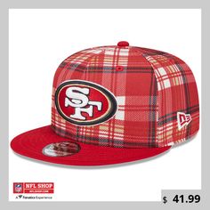 Match your favorite players on-field look with this New Era 2024 Sideline Statement 9FIFTY Snapback Hat. With the iconic San Francisco 49ers logo embroidered on the front panels, this hat will cap off your game day fit. The bold pattern on this New Era hat will help you stand out in the sea of regular San Francisco 49ers hats. 49ers Apparel, 49ers Colors, 49ers Logo, San Francisco 49ers Logo, New Era Snapback, Flex Fit Hats, Nfl San Francisco, Hat Display, New Era Hat