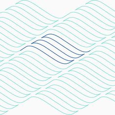 an abstract line drawing with wavy lines