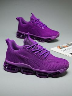 Womens Air Running Shoes Breathable Athletic Fashion Non Slip Walking Tennis Sneakers Mesh Workout Casual Sports White Purple Sporty    Colorblock,Plain    Women Shoes, size features are:Bust: ,Length: ,Sleeve Length: Gym Sneakers With Non-slip Round Toe, Non-slip Sneakers For Gym With Round Toe, Non-slip Gym Sneakers With Round Toe, Non-slip Synthetic Sneakers For The Gym, Non-slip Synthetic Sneakers For Gym, Purple Lace-up Running Shoes For Jogging, Non-slip Synthetic Gym Sneakers, Synthetic Round Toe Sneakers For Gym, Comfortable Lace-up Running Shoes With Air Cushioning