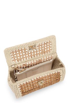 Dolce & Gabbana elongate sicily bag in straw beige. External composition: 50% Rattan 30% Viscose 20% Calfskin; Internal composition: 90% Cotton 10% Calfskin Top handle, adjustable/detachable strap in calfskin; Detachable inner pouch with calfskin card slot compartment H17 x W25 x D9 cm Fits Iphone 15 Pro Max Made in Italy Chic Beige Crochet Bag With Woven Leather, Chic Beige Crochet Bag With Woven Leather Details, Vacation Beige Shoulder Bag With Intrecciato Weave, Beige Crochet Bag With Intrecciato Weave For Beach, Beige Intrecciato Weave Crochet Beach Bag, Elegant Beige Straw Bag With Bamboo Handle, Elegant Crochet Bag With Intrecciato Weave In Natural Color, Top Handle Straw Bag With Intrecciato Weave, Rectangular Natural Straw Bag With Detachable Strap