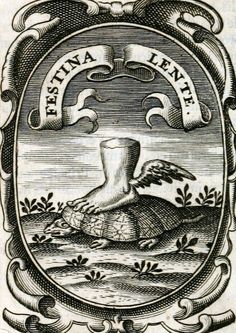 an emblem with a turtle on it and the words, estrina leavee