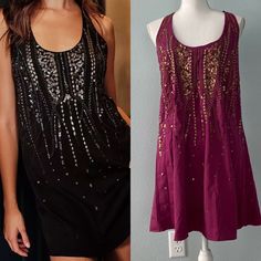 Nwt Free People Ella Embellished Slip Mini Pink Sleeveless Dress Size M Brand New With Tag 100% Polyester Color: Pink/Rose Make A Statement In This Gorgeous Mini Slip Dress Featured In A Tank Style With Sparkling Embellished Details Down The Front. Crisscross Straps Relaxed Fit Scoop Neckline Sleeveless Pullover Style No Rips Stains Or Holes. Photos Are Best Descriptors. Pet/Smoke Free House. Approx. Measurements Taken Flat: - Chest 18” - Length 35” Festive Sleeveless Mini Dress With Sequins, Summer Festive Embellished Mini Dress, Chic Sleeveless Mini Dress For Festive Occasions, Sleeveless Embellished Mini Dress For Date Night, Festive Sleeveless Embellished Mini Dress, Sleeveless Sequin Dress For Spring Festive Season, Pink Tunic Dress, Slip Mini Dress, Flowy Floral Dress