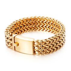 Command Attention with the 30mm Mesh Link Chain Bracelet - Elevate Your Style with Jewelry Addicts! Introduction: Step into the spotlight with the 30mm Mesh Link Chain Bracelet for Men from Jewelry Addicts. This striking accessory, available in a variety of finishes, blends robust design with timeless elegance, ensuring you stand out in any crowd. Ready to transform your style and boost your confidence? Specifications: Compatibility: All Compatible Chain Type: Link Chain Shape/Pattern: Geometric Setting Type: None Material: Metal Style: Vintage Clasp Type: Box-with-tongue Gender: Men Metals Type: Stainless Steel Bracelet Type: Chain &amp; Link Bracelets Metal Colors: Vintage Color: 12mm, 18mm, 30mm Width Gold: 12mm, 18mm, 30mm Width Steel: 12mm, 18mm, 30mm Width Lengths: 19cm, 21cm, 22 Jewellery For Men, Mens Chain Bracelet, Link Chain Bracelet, Chain Bracelets, Mesh Bracelet, Mens Gold, Charm Bangle, Stylish Jewelry, Metal Bracelets