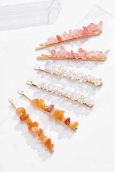 6 piece setTopped with stonesImported The Ship, Hair Pin, Womens Clothing Stores, Plus Size Clothing, Size Clothing, Hair Pins, Clothing Store, Plus Size Outfits