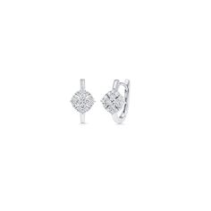 These exquisite earrings exude luxurious femininity with their dazzling clusters of sparkling white diamonds arranged in an intricate and aesthetically pleasing floral motif. Expertly crafted with 18k gold, a precious metal known for its enduring luster and durability, this jewelry is the epitome of elegance and allure Ã¢â‚¬â€œ an irresistible addition to any high-end jewelry collection. Formal White Cluster Earrings With Single Cut Diamonds, Luxury Cluster Diamond Earrings With Single Cut Diamonds, Luxury White Gold Cluster Earrings With Baguette Diamonds, Exquisite White Gold Diamond Earrings With Pave Setting, Formal Single Cut Diamond Cluster Earrings, Dazzling Cluster Diamond Earrings, Formal Cluster Diamond Earrings, Formal White Gold Cluster Earrings With Baguette Diamonds, Luxury Single Cut Diamond Cluster Earrings