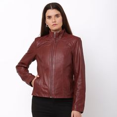 This Jacket for Women is a Real Leather Jacket with a sleek stand-up collar, perfect for everyday wear. Crafted from soft leather, this Motorcycle Jacket offers both style and comfort, making it an ideal Gift Idea for a Biker Girlfriend who loves edgy fashion. 🖼️ Model wearing: UK10, EU38, US6 Model: Height: 5ft 8in | Chest: 31.5in 🧡 DETAILS: Leather jacket with floral lining Premium Genuine Soft Sheepskin Leather Zipper Closure Zipper Collar Two outer pockets and one inner pocket Polyester floral print lining SHIPPING: 📦 When Will My Order Ship? All orders ship within 1-2 business days. We are closed on weekends and UK holidays, so orders won't ship during these times. ⏳ How Long Will My Order Take to Arrive? Here are the estimated shipping times for various destinations: 🇬🇧 United K Biker Girlfriend, Everyday Jacket, Red Single-breasted Leather Outerwear, Stand Up Collar, Real Leather Jacket, Jacket For Women, Leather Motorcycle Jacket, Leather Zipper, Leather Jackets Women